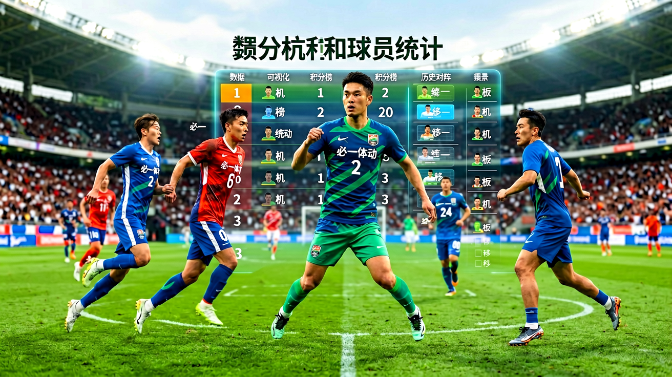 体育赛事数据可视化展示积分榜和球员统计